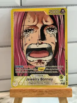 One Piece TCG OP13-100 Jewelry Bonney Alt Art Leader AA Card Game CCG English - Image 1
