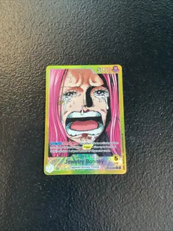 One Piece TCG OP13-100 Jewelry Bonney Alt Art Leader AA Card Game CCG English - Image 1