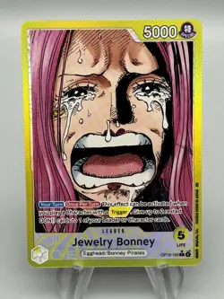Jewelry Bonney Alt Art Leader OP13-100 Carrying On His Will One Piece TCG - Image 1