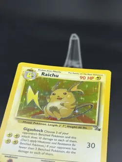 Raichu - 14/62 - Fossil Unlimited 1999 - WOTC - Holo Rare - LP - Pokemon TCG - Image 2