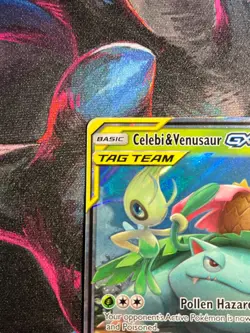 Pokemon TCG Celebi & Venusaur GX Holo Ultra Rare Card Team Up 1/181 NM - Image 4