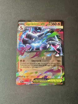 Mega Charizard X ex 013/094 Me02: Phantasmal Flames Holo Pokemon Card - Image 1