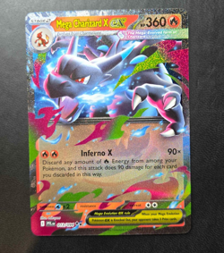 Mega Charizard X ex 013/094 ME02: Phantasmal Flames Pokemon TCG Card - Image 1