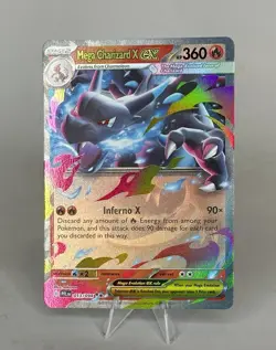 Mega Charizard X ex - 013/094 ME02: Phantasmal Flames - Pokemon Card - NM - Image 1