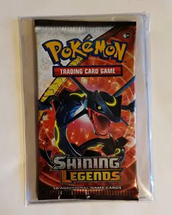 Pokemon TCG - Sun & Moon Shining Legends Booster Pack Sealed - Rayquaza Artwork - Image 1