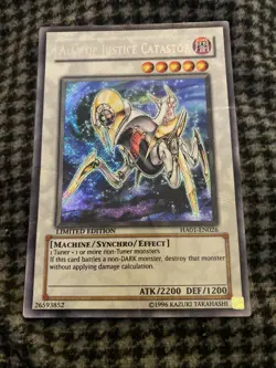 Yugioh! Card TCG Ally of Justice Catastor HA01-EN026 Secret Rare Limited Edition - Image 1
