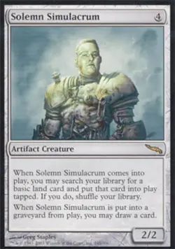 Solemn Simulacrum - Light Play MTG Mirrodin - Image 1