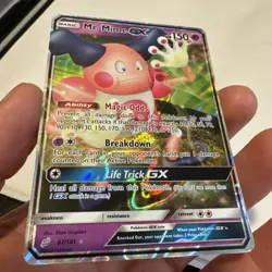 Pokemon TCG Sun & Moon Team Up Mr. Mime GX Holo Ultra Rare Card 67/181 - Image 4
