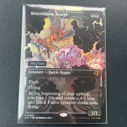 Bitterbloom Bearer #113/500 Serialized Double Rainbow Foil Lorwyn Eclipsed NM - Image 1