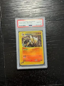 Kabutops 14/144 Skyridge Reverse Holo PSA 10 - Image 1