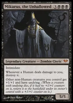 MTG Magic the Gathering Mikaeus, the Unhallowed (70/175) Dark Ascension LP - Image 1
