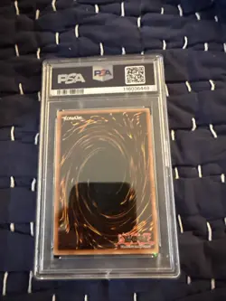 Yugioh TCG Blue Eyes White Dragon Forbidden Legacy FL1-EN001 PSA 8 2005 Promo - Image 2
