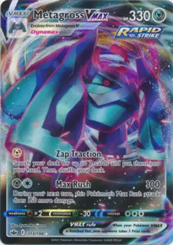 Metagross VMAX - 113/198 Ultra Rare Chilling Reign NM Pokemon TCG - Image 1