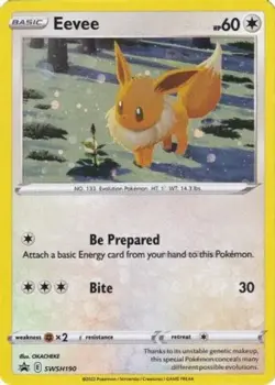Eevee - SWSH190 Sword & Shield Promo Near Mint Pokemon TCG - Image 1