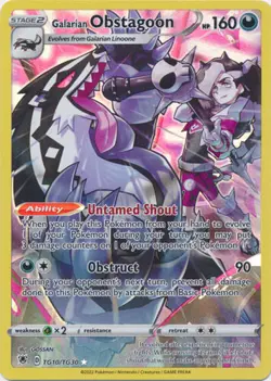Galarian Obstagoon - TG10/TG30 Ultra Rare Astral Radiance NM Pokemon TCG - Image 1