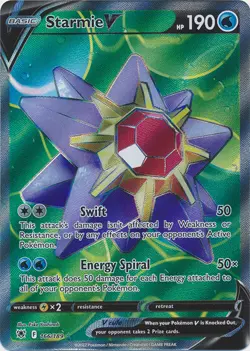 Starmie V (Full Art) - 166/189 Ultra Rare Astral Radiance NM Pokemon TCG - Image 1