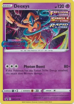Deoxys - SWSH170 Pre Release Sword & Shield Promo LP-NM Pokemon TCG - Image 1