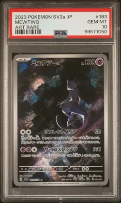 PSA 10 Mewtwo 183/165 SV2a 151 Art Rare Japanese Pokemon Card GEM MINT - Image 1