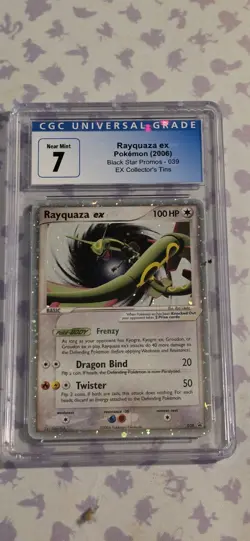 2006 POKEMON BLACK STAR PROMOS #039 RAYQUAZA EX-HOLO CGC 7 - Image 1