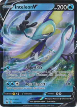 Inteleon V - SWSH016 Sword & Shield Promo Near Mint Pokemon TCG - Image 1