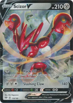 Scizor V - 118/189 Ultra Rare Darkness Ablaze NM Pokemon TCG - Image 1