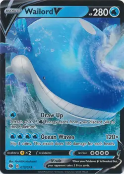 Wailord V - 013/073 Ultra Rare Champion’s Path NM Pokemon TCG - Image 1