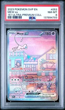 2023 Pokemon Mew ex #053 S&V Ultra Premium Collection Promo PSA 8:NM-MT - Image 1