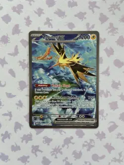 Pokemon TCG Zapdos ex 202/165 Sv: Scarlet & Violet 151 Holo - NM - Image 1