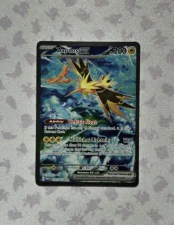 Pokemon TCG Zapdos ex 202/165 Sv: Scarlet & Violet 151 Holo - NM - Image 2
