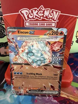 Pokemon Eiscue EX 042/197 Holiday Calendar 2024 Snowflake Stamp Holo NM - Image 2