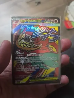Pokemon TCG Ascended Heroes Mega Hawlucha EX Full Art Ultra Rare Holo 268/217 - Image 1
