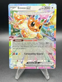 Pokemon TCG Eevee EX 075/131 Double Rare Holo Prismatic Evolutions - Image 1