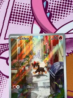 Pokemon TCG - Litleo 139/132 - Mega Evolution - Illustration Rare - NM - Image 3