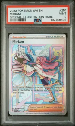 2023 POKEMON SVI EN-SCARLET & VIOLET SPECIAL ILLUSTRATION RARE #251 MIRIAM PSA 9 - Image 1