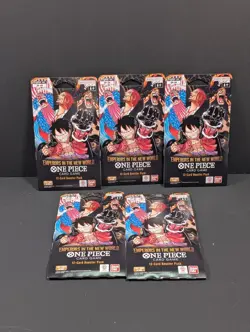 One Piece OP-09 Emperors in the New World One Piece Sleeved Booster Lot Of (5) - Image 1