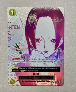 You'll Frighten Me... Alternate Art - OP14-118- One Piece: The Azure Sea's Seven - Image 1