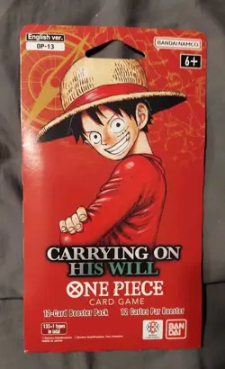 One Piece TCG Lot of (8) OP-13 Carrying On His Will, Sleeved Booster Pack - Image 3