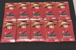 One Piece TCG Carrying On His Will Sleeved Booster Pack OP-13 English Lot Of 10 - Image 1