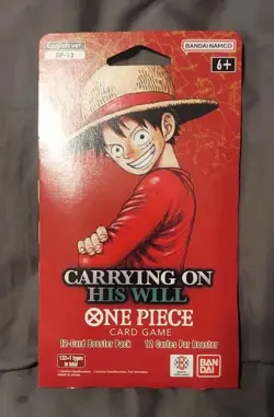 One Piece TCG Lot of (12) OP-13 Carrying On His Will, Sleeved Booster Pack - Image 3