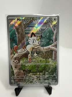 Meowth - 106/094 - Illustration Rare - Phantasmal Flames - Pokemon Card - NM/M - Image 1