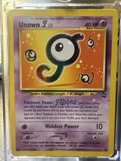 Pokemon TCG - UNOWN J #38 - BLACK STAR PROMO - SPELL OF THE UNOWN (2001) - MP - Image 1