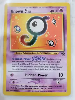 Unown [J] 38/53 Wotc Promo Regular (Damaged) Pokemon TCG - Image 1
