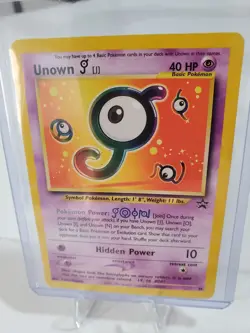 Unown [J] 38/53 Wotc Promo Regular (Damaged) Pokemon TCG - Image 4