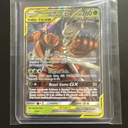 Pokemon TCG Pheromosa & Buzzwole GX 1/214 Sm-Unbroken Bonds Holo MP - Image 1