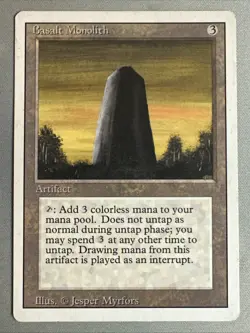 MTG / Basalt Monolith / 3ED / Uncommon / MP - Image 1