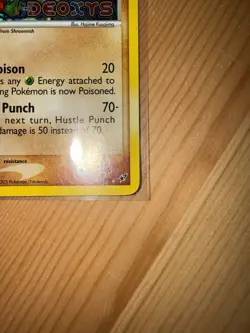 Pokemon TCG Breloom EX Deoxys Holo Rare Card 3/107 Stamped LP - Image 3
