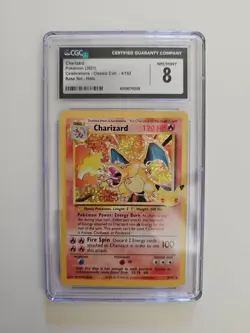 Charizard Pokemon 2021 Celebrations Classic Coll 4/102 Base Set Holo CGC 8.0 NM - Image 1