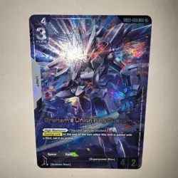 Gundam TCG GD03-069 Graham's Union Flag Custom Alt Art LR+ Card Game CCG - Image 5