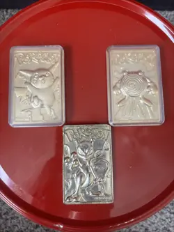 Pokemon Gold Plated 1999 23K Trading Card Burger King Promo Limited Edition - Image 1