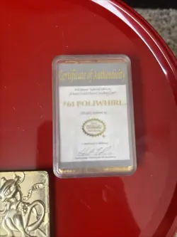 Pokemon Gold Plated 1999 23K Trading Card Burger King Promo Limited Edition - Image 5